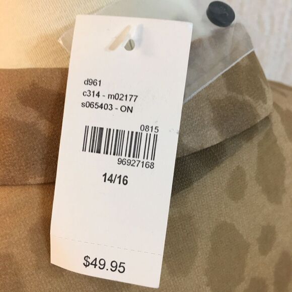 Lane Bryant NWT Animal Print Button Down Blouse Size 14/16 - Picture 10 of 10